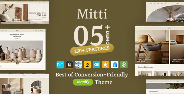 Mitti - High-Converting Home Decor Crafts Shopify Theme