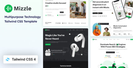 Mizzle - Technology Corporate Tailwind CSS HTML Template