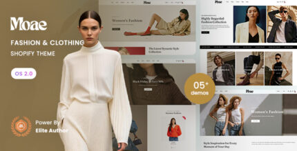 Moae - Fashion Clothing Shopify 2.0 Theme