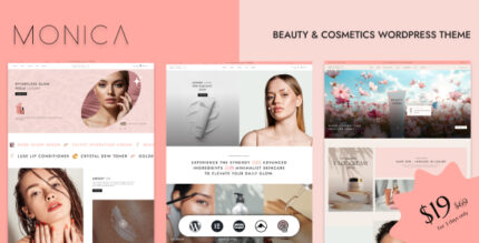 Monica - Beauty Cosmetic Shop WordPress Theme