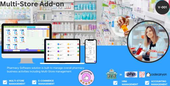 Multi-Store Add-on for Pharmacy Management Software with Ecommerce Store-PWA