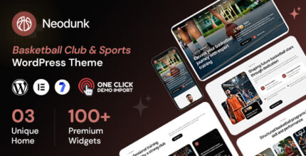 Neodunk - Basketball Club Sports WordPress Theme