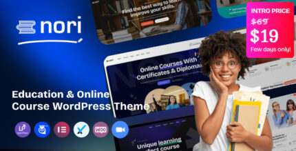 Nori - Online Courses Education WordPress Theme