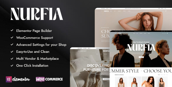 Nurfia - Fashion Furniture WooCommerce Theme Nurfia - Fashion Furniture WooCommerce Theme