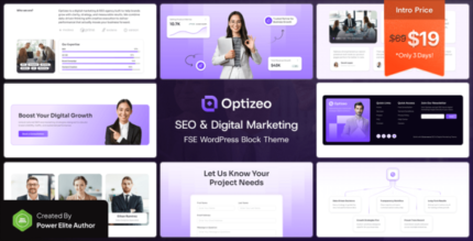 Optizeo – SEO Digital Marketing FSE WordPress Block Theme