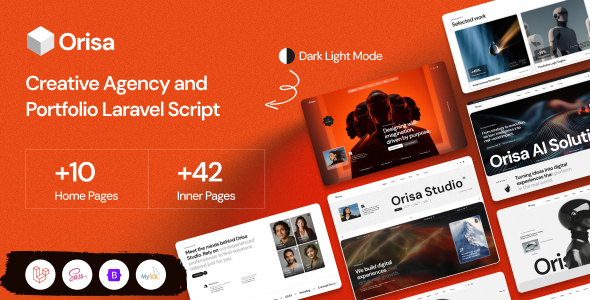 Orisa - Creative Agency Portfolio Laravel CMS