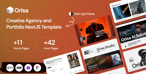Orisa - Creative Agency Portfolio NextJS Template