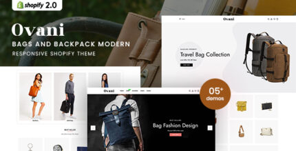 Ovani - Bags Backpack Modern Shopify 2.0 Theme