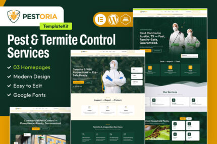 Pestoria - Pest Termite Control Services Elementor Template Kit