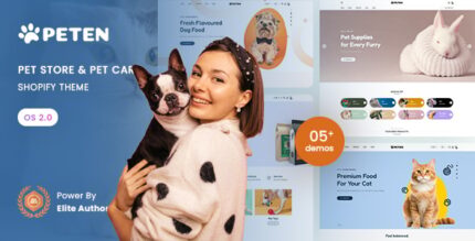 Peten - Pet Store Pet Care Responsive Shopify 2.0 Theme