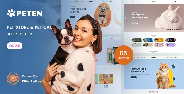 Peten - Pet Store Pet Care Responsive Shopify 2.0 Theme