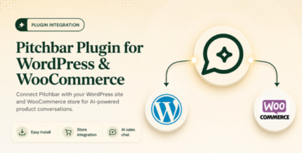 Pitchbar Plugin for WordPress WooCommerce