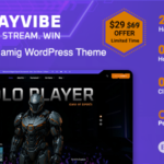 Playvibe - Esports Gaming WordPress Theme