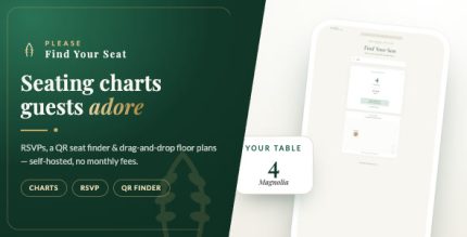 Please Find Your Seat — Event Seating Chart, RSVP QR Seat Finder (Laravel SaaS)