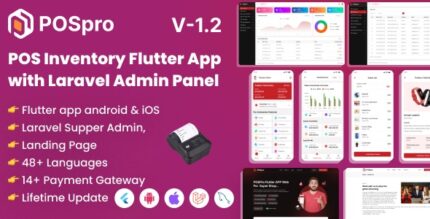 POSpro - POS Inventory Flutter App with Laravel Admin Panel SAAS