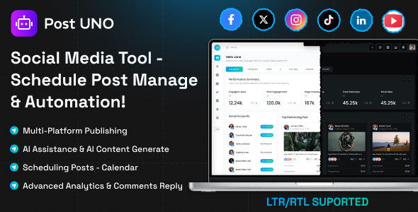 PostUno – Smart Social Media Campaign Calendar Planner with AI Automation