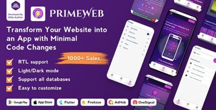 PrimeWeb – Website to App with WebView Native Features | Web View App | Web to App