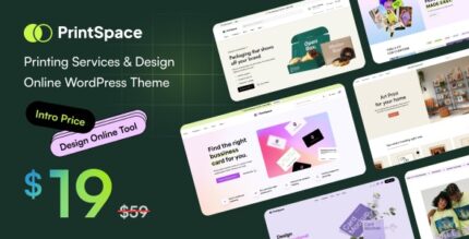 PrintSpace - Printing Services Design Online WooCommerce WordPress theme