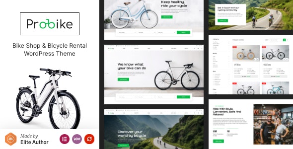 ProBike – Bike Shop Bicycle Rental WordPress Theme