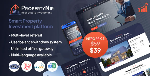 PropertyNir - Smart Property Investment Platform With Hyip investment Website