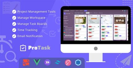 ProTask – Ultimate Project Management System with Time Tracking Team Collaboration