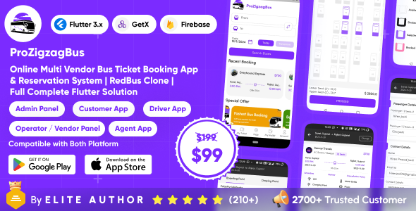 ProZigzagBus : Online Multi Vendor Bus Ticket Booking App Reservation System Flutter Solution ProZigzagBus : Online Multi Vendor Bus Ticket Booking App Reservation System Flutter Solution