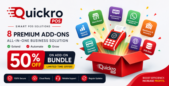 Quickro POS Add-on Bundle – All in One