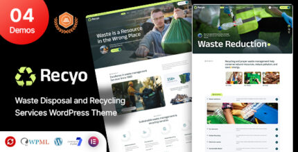 Recyo - Recycling Waste Management WordPress Theme
