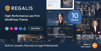 Regalis - Lawyer, Attorney and Law Firms WordPress Theme