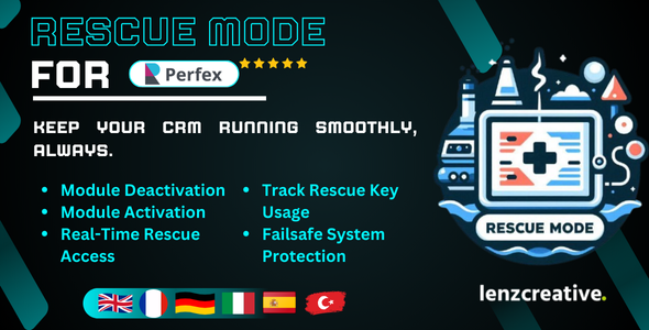 Rescue Mode For Perfex CRM Rescue Mode For Perfex CRM