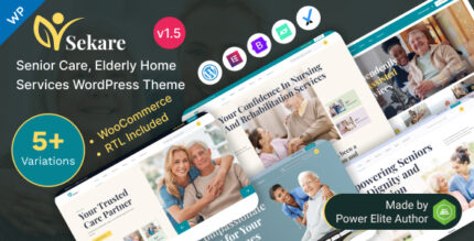 Sekare - Senior Care Elderly Home Services Elementor WordPress Theme
