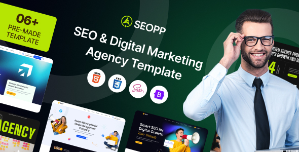 SEOPP - SEO Digital Marketing Agency HTML Template