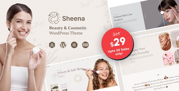 Sheena - Beauty Cosmetic WooCommerce Theme Sheena - Beauty Cosmetic WooCommerce Theme