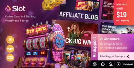 Slot - Online Casino Betting WordPress Theme