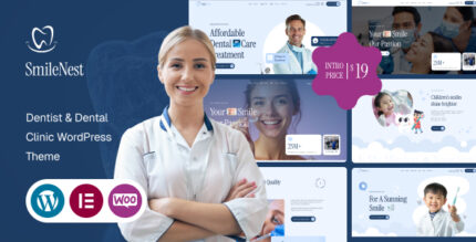 Smilenest - Dentist Dental Clinic WordPress Theme