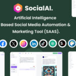SocialAI - Artificial Intelligence Based Social Media Automation Marketing Tool (SAAS)