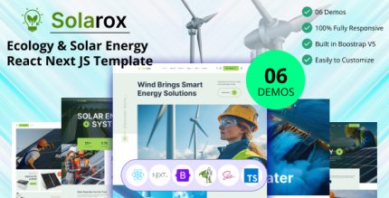 Solarox - Ecology Solar Energy React Next JS Template