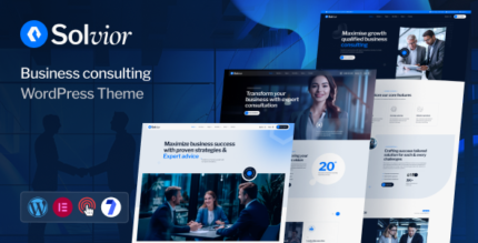 Solvior - Business Consulting WordPress Theme.