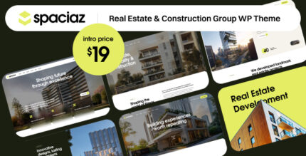 Spaciaz – Real Estate Construction Group WordPress Theme
