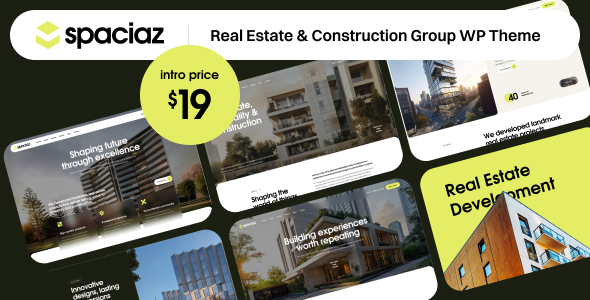 Spaciaz – Real Estate Construction Group WordPress Theme