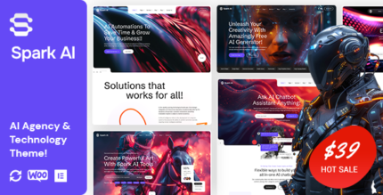 Spark AI - AI Agency Technology WordPress Theme