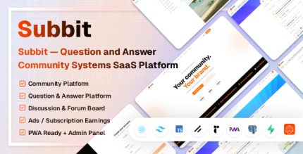 Subbit — Question and Answer Community Systems SaaS Platform