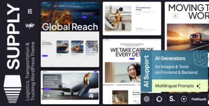Supply - Logistics, Transportation Trucking WordPress Theme