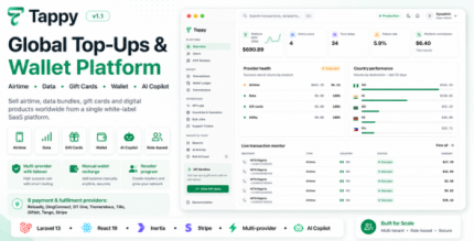Tappy - Global Top-Ups, Gift Cards Wallet SaaS Platform