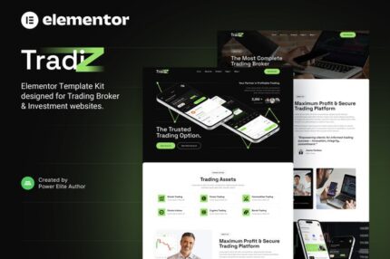 Tradiz – Trading Broker Investment Elementor Template Kit