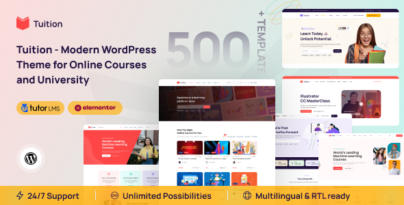 Tuition Education Online Course WordPress Theme