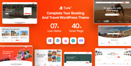 Turie - Modern Travel Tour Booking WordPress Theme