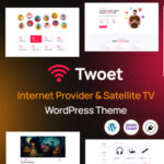 Twoet – Internet Provider Satellite WordPress Theme