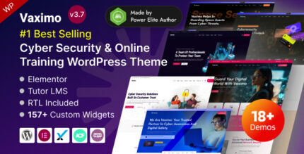 Vaximo – Cybersecurity Services Web Security Training WordPress Theme