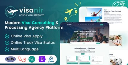 VisaNir—Modern Visa Consulting Processing Agency Platform